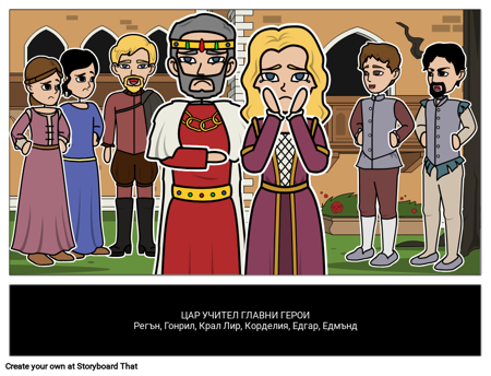 Кинг Лиър Основни Герои