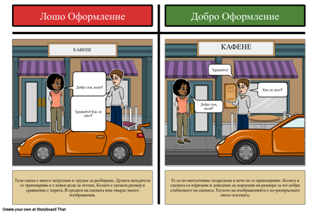 Примери за Оформление