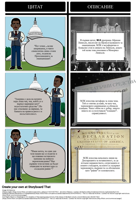 Black Month Историята - Речта "Имам Мечта" на MLK