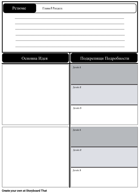 ITA - Резюме W / Основна Идея