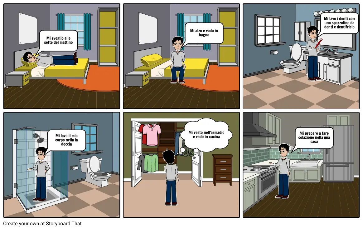 italian reflexive verbs comic