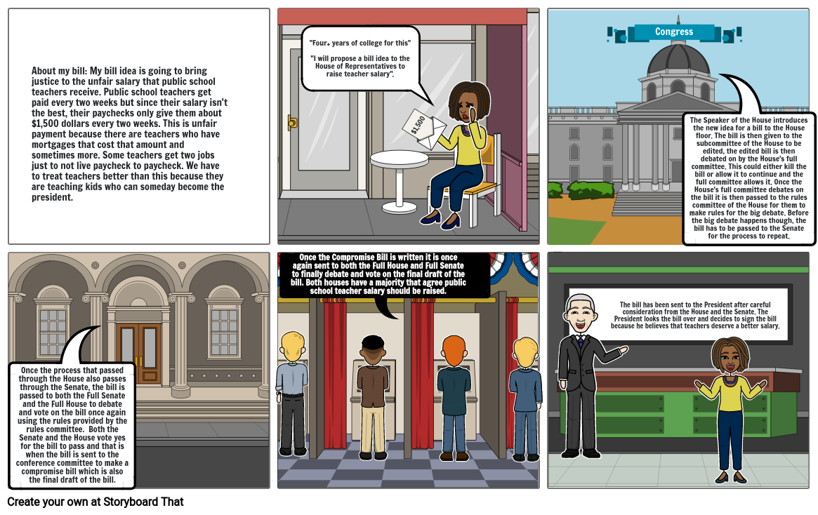 how-a-bill-becomes-a-law-project-storyboard-by-bm3515