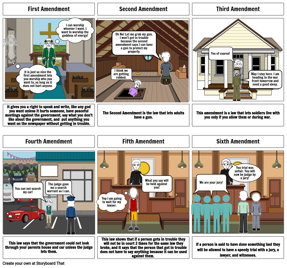 Amendments Storyboard by bnelson86278