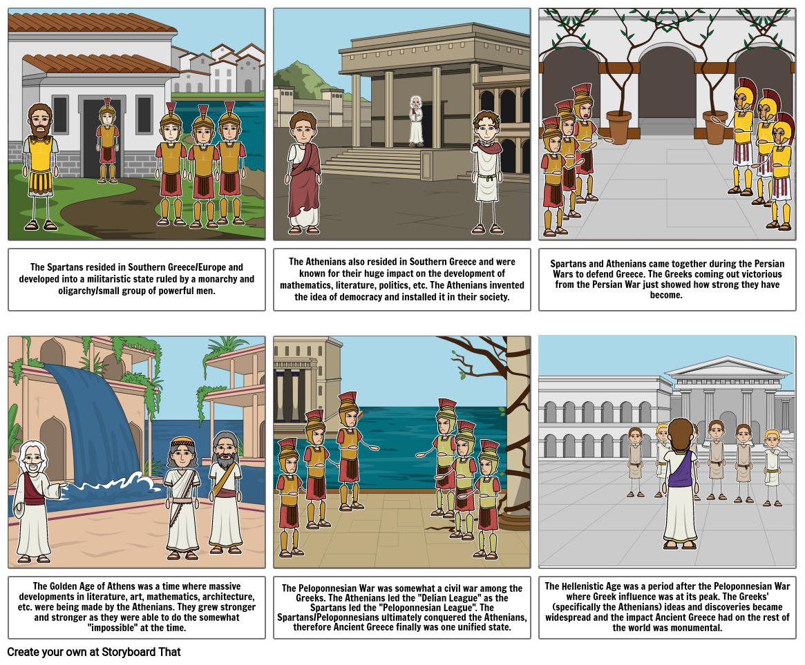Greek History Storyboard Storyboard by bpha953