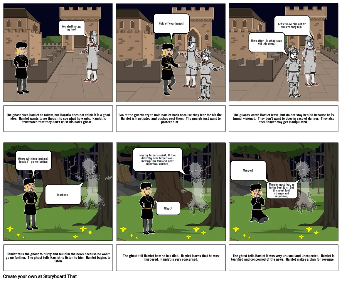 Hamlet Act 1 Storyboard Por Braiden1