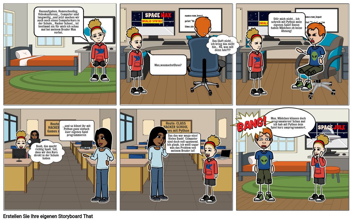 School hacker school storyboard por brandforce
