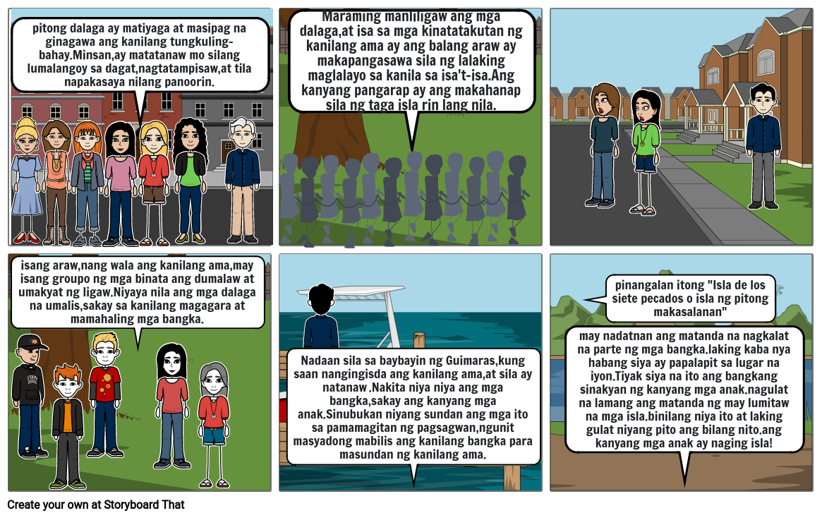 Isla ng pitong makasalanan comixs Storyboard por breeanne