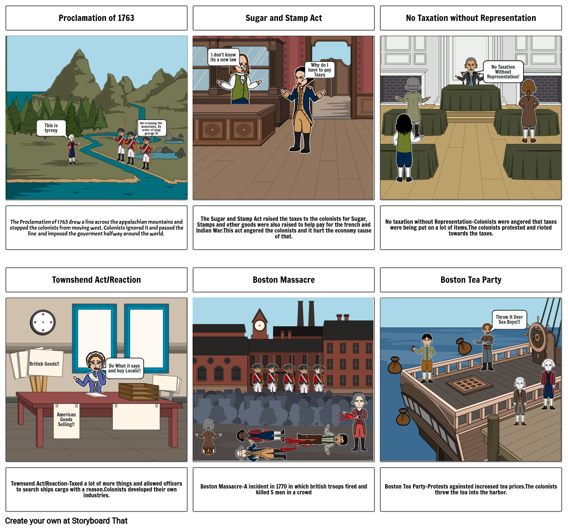 Road To Revolution Storyboard por brendenj714