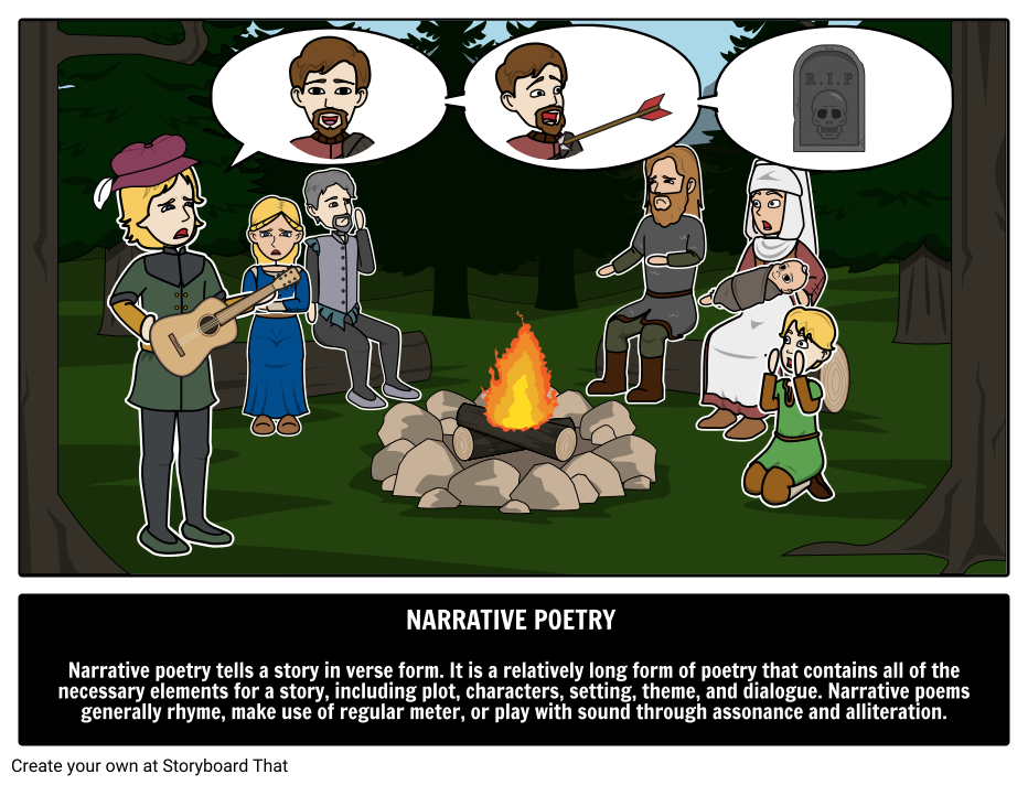 Narrative Poetry Narrative Poems Types Of Poems