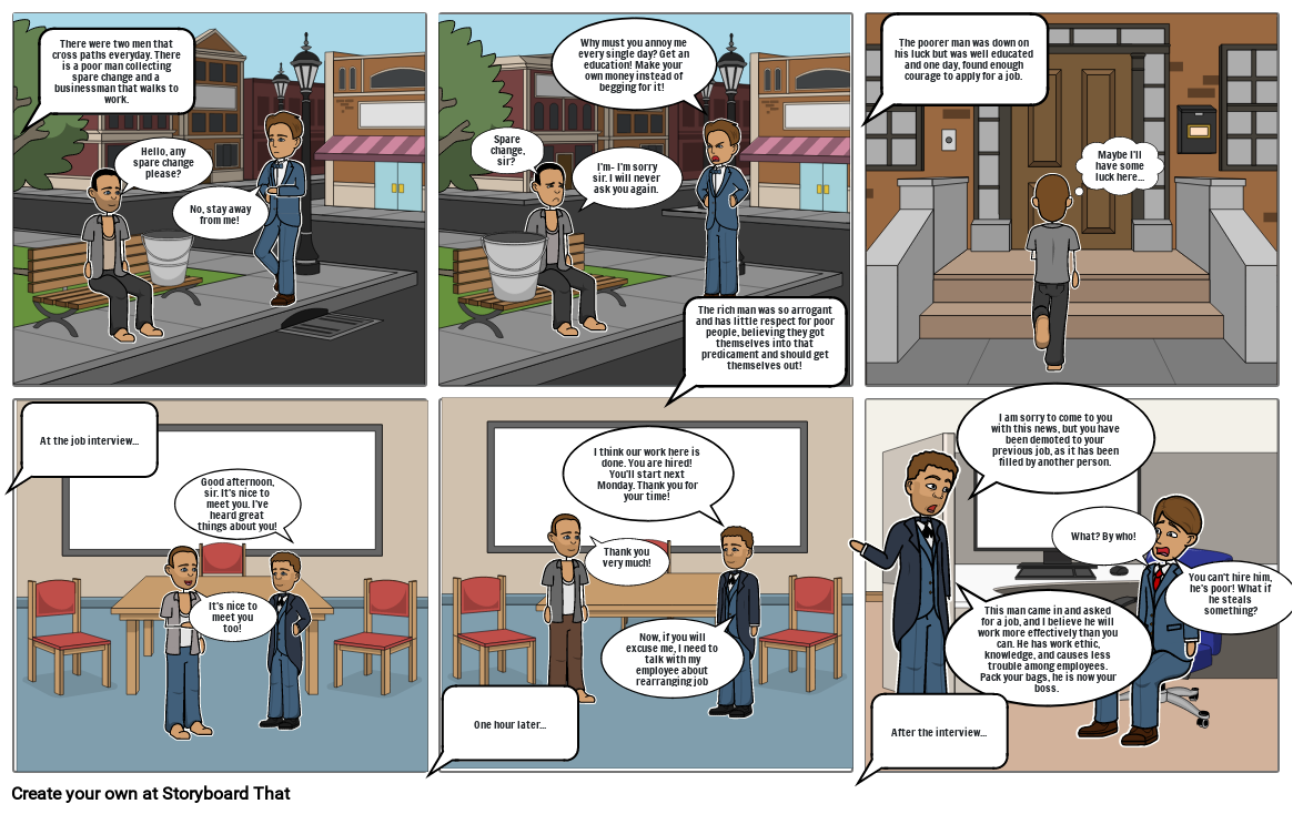 Parable of Rich Man and Lazarus Storyboard por britleite