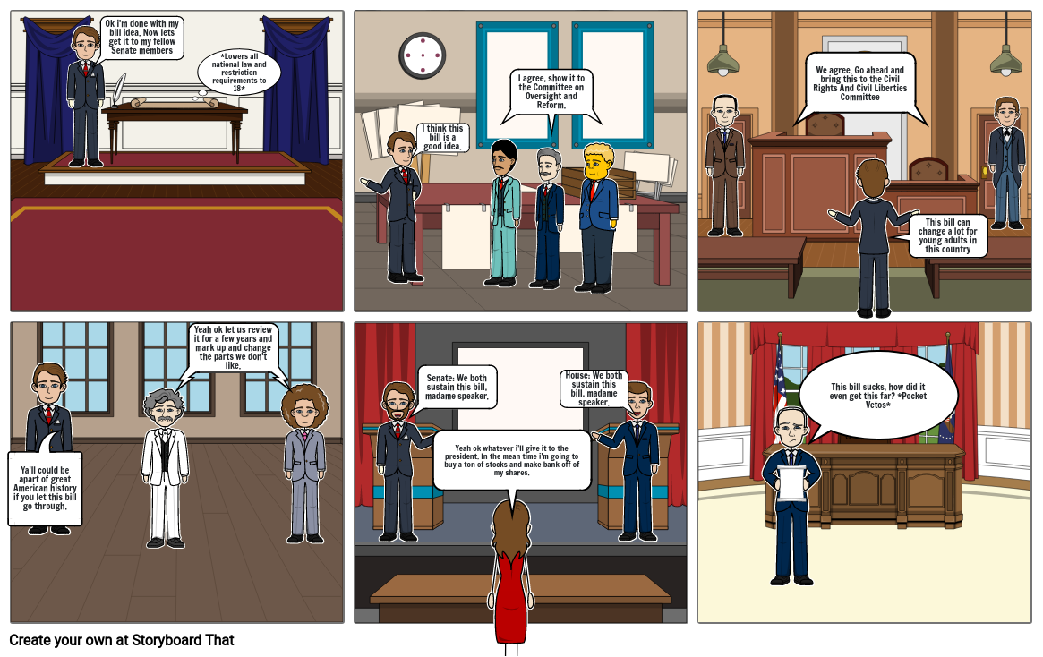 how-a-bill-becomes-a-law-storyboard-by-btf0431