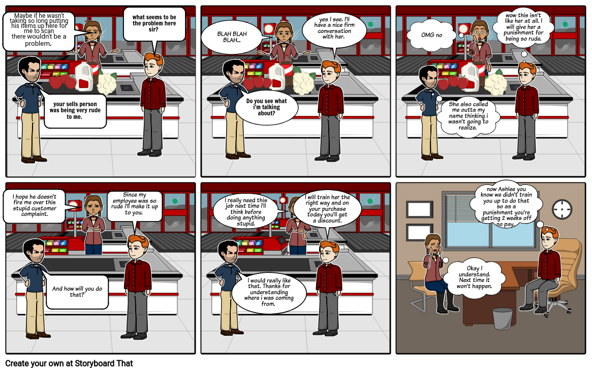 Customer Complaints Storyboard By Bw10271203