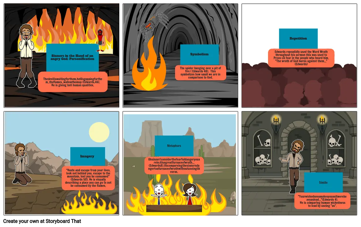 Amercian litrature story board