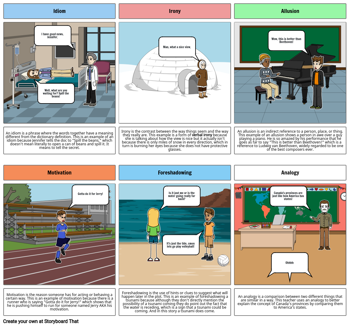 Figurative Language Storyboard Breydon 2 Storyboard 5231