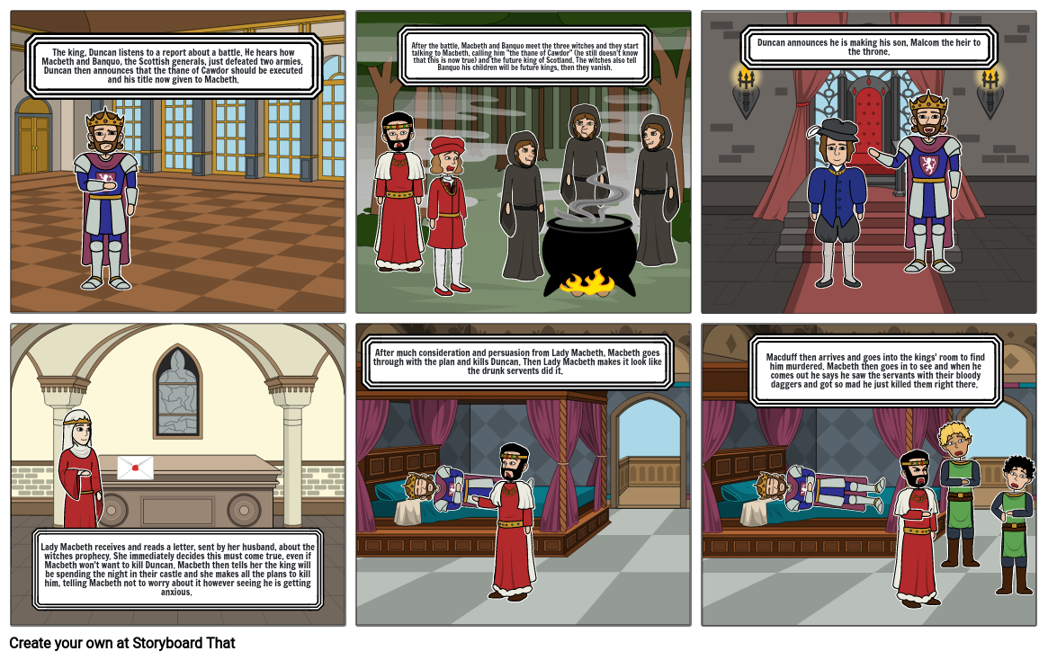 Macbeth - Part 1 Storyboard by c0590cac