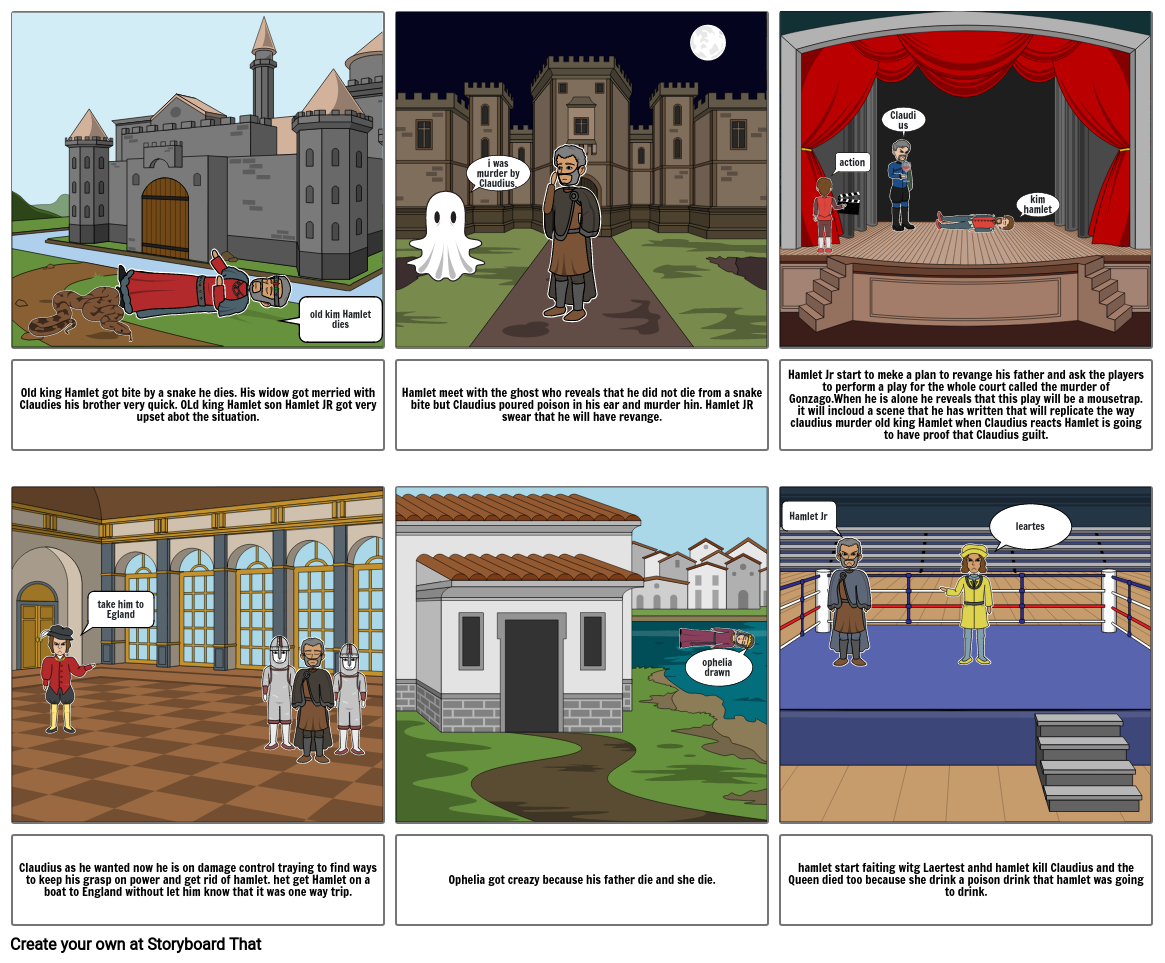Hamlet Project Storyboard By C B