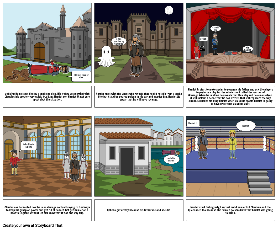 hamlet project Storyboard by c08b1602