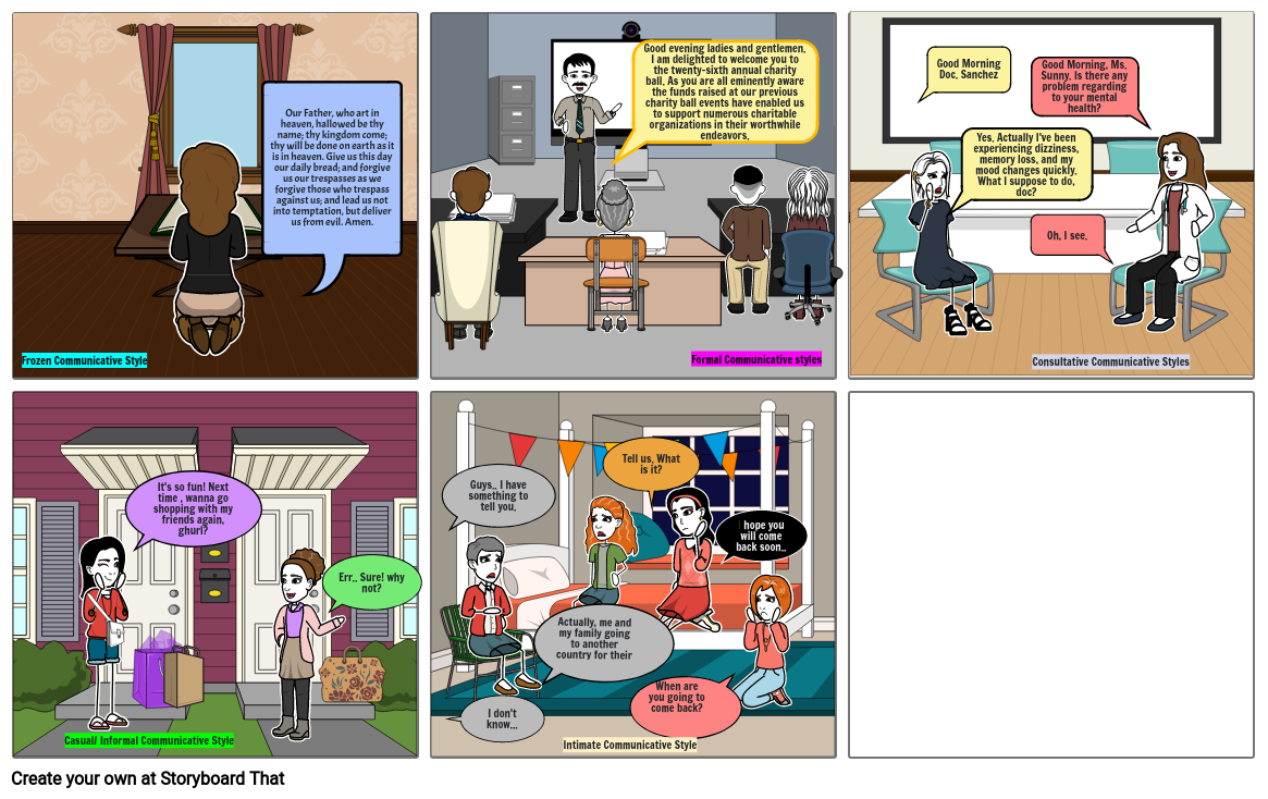 Communicative Styles Storyboard por c0abc383