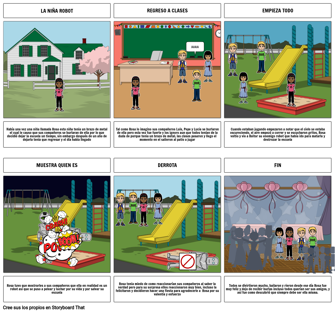 LA NIÑA ROBOT Storyboard af c0ad64f7
