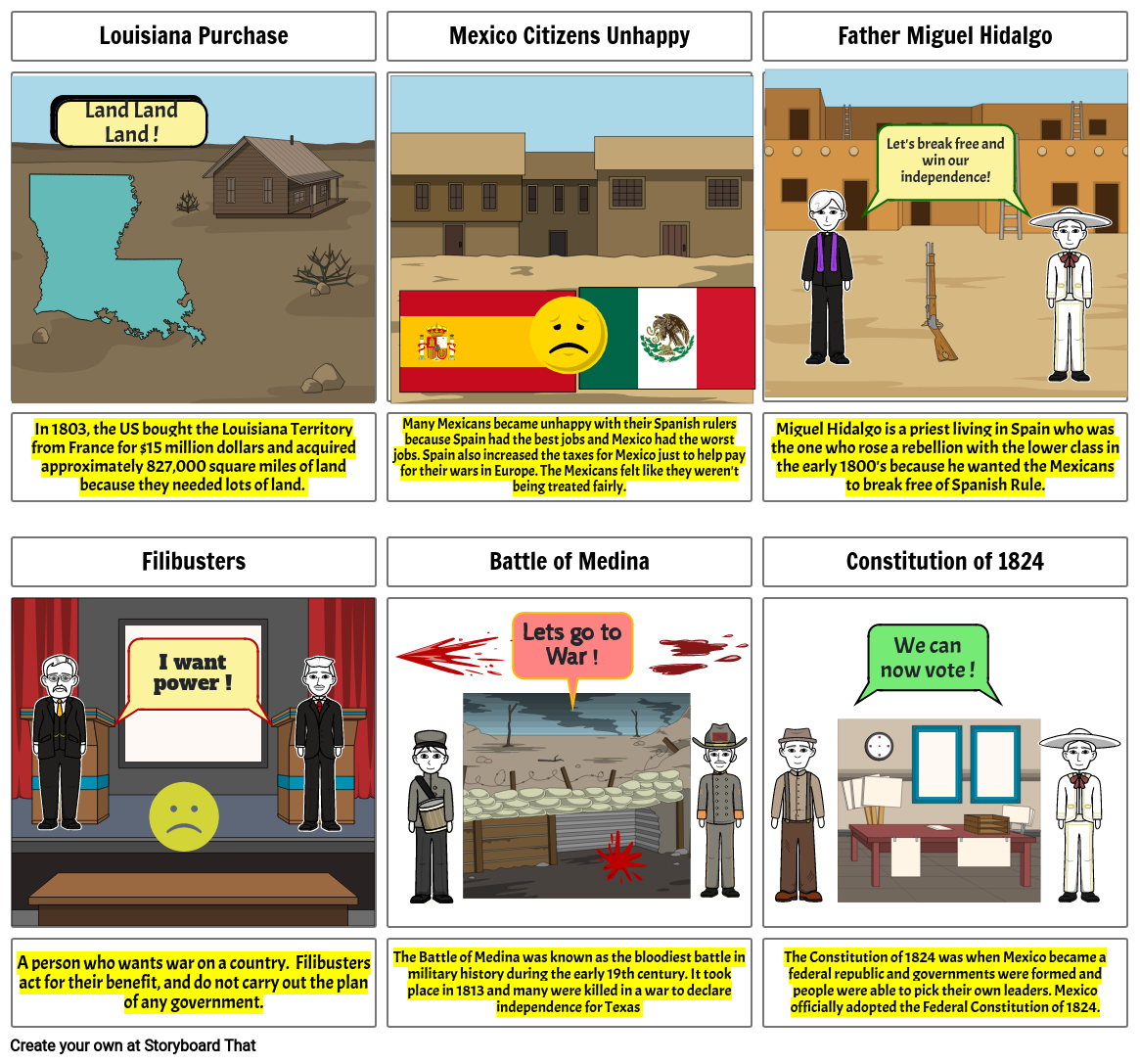 mexico-gains-independence-storyboard-por-c0b58f04