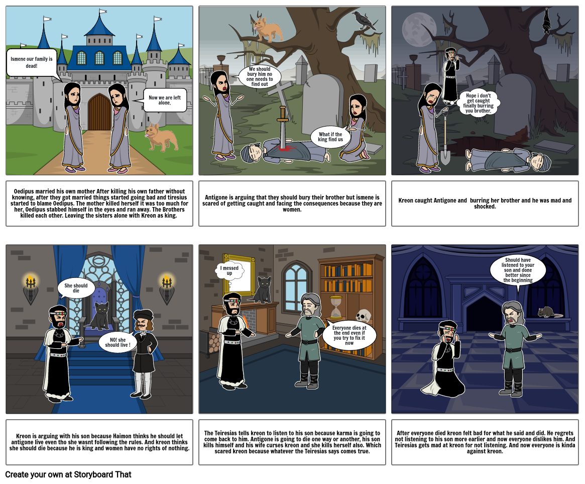 Antigone's Story Storyboard by c0ba903d