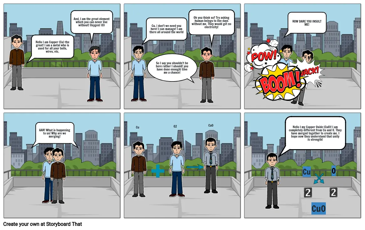 Chemistry compounds comic strip