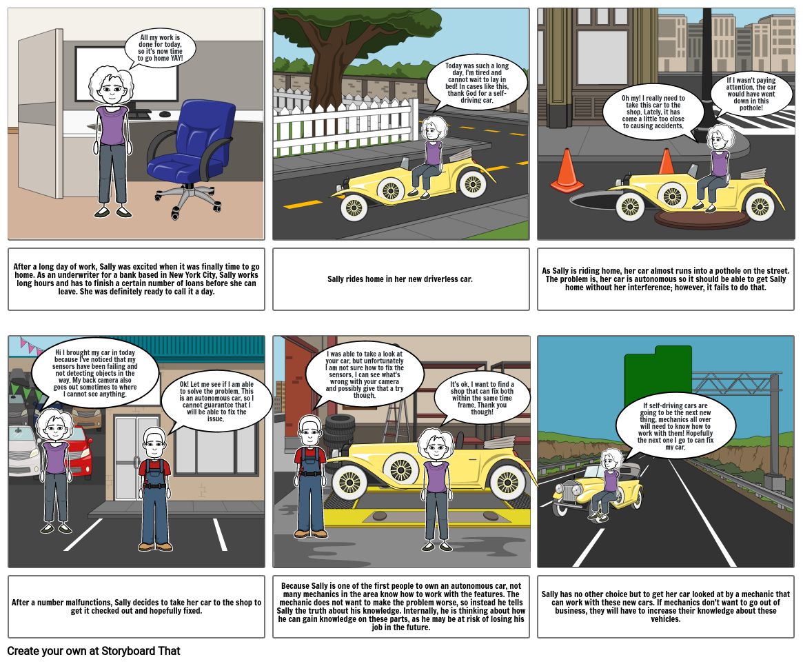 The Future of Our Cars Storyboard von c0fe94c7