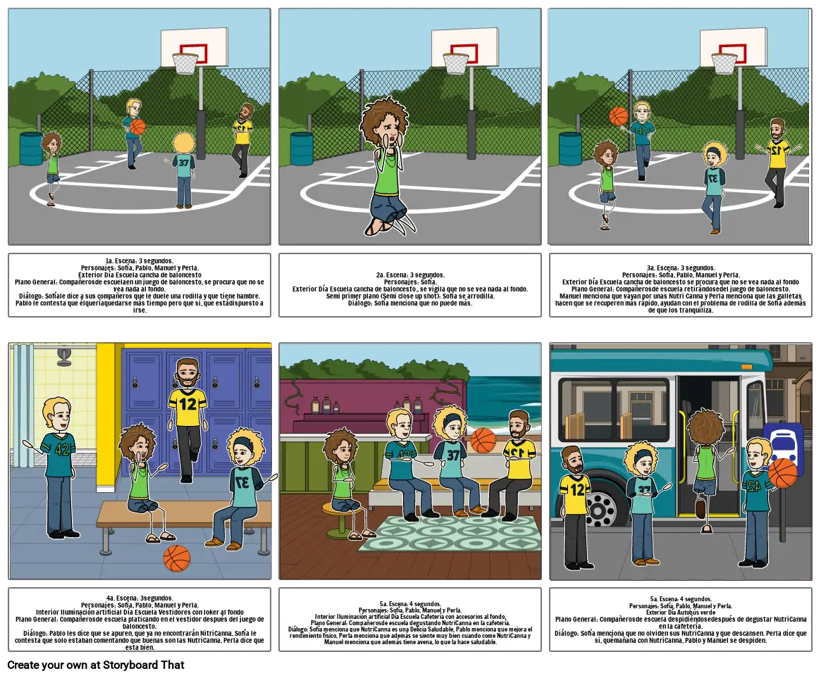 STORYBOARD GALLETAS NUTRICANA