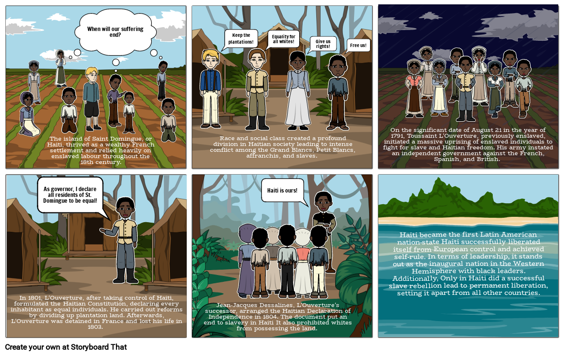 Haitian Revolution Storyboard por c1ad5cc8