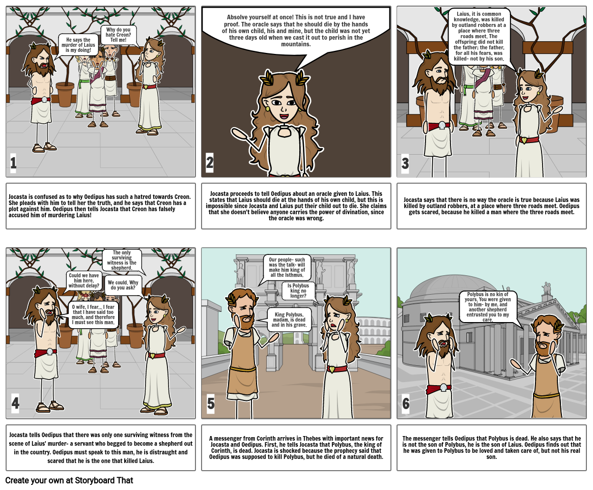 King Oedipus Comic Strip Storyboard by c1e761e4
