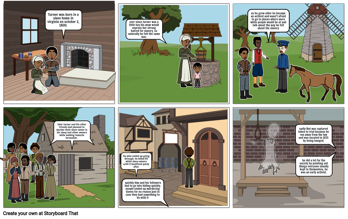 Nat Turner Storyboard by c1ebce33