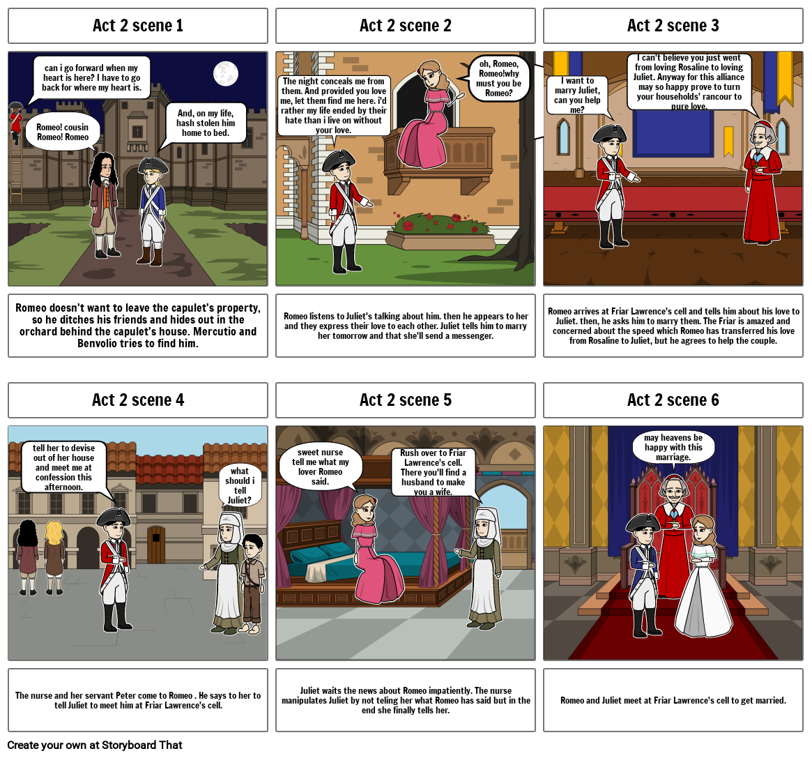 Romeo and Juliet Storyboard by c1fc3acf