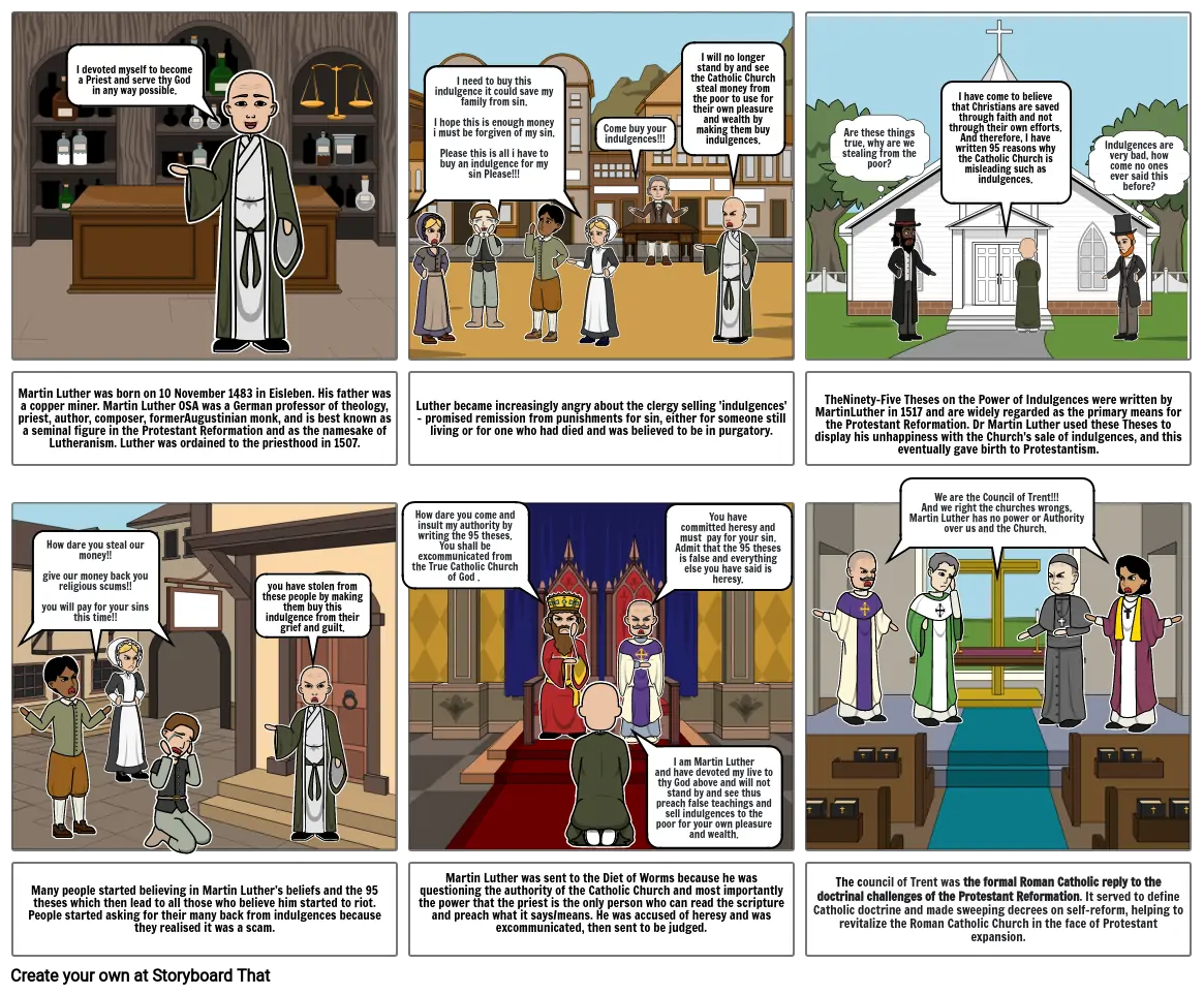 martin luther Storyboard por c22c8008