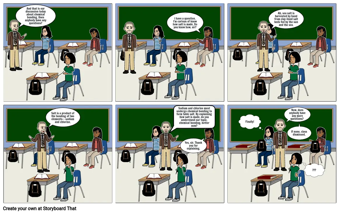 chemical bonding comic strip