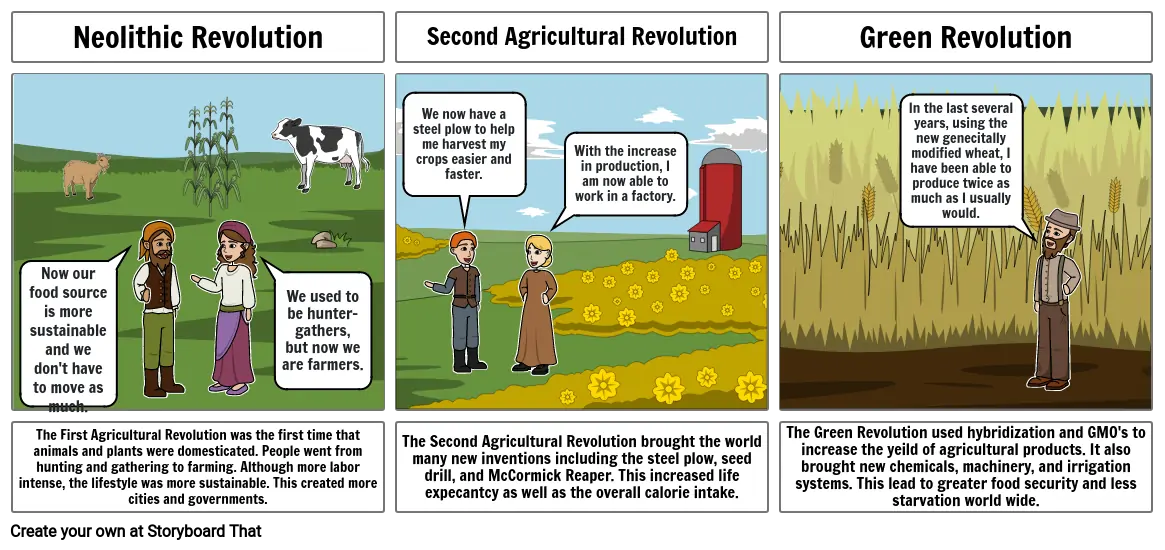 Agricultural Revolution Storyboard