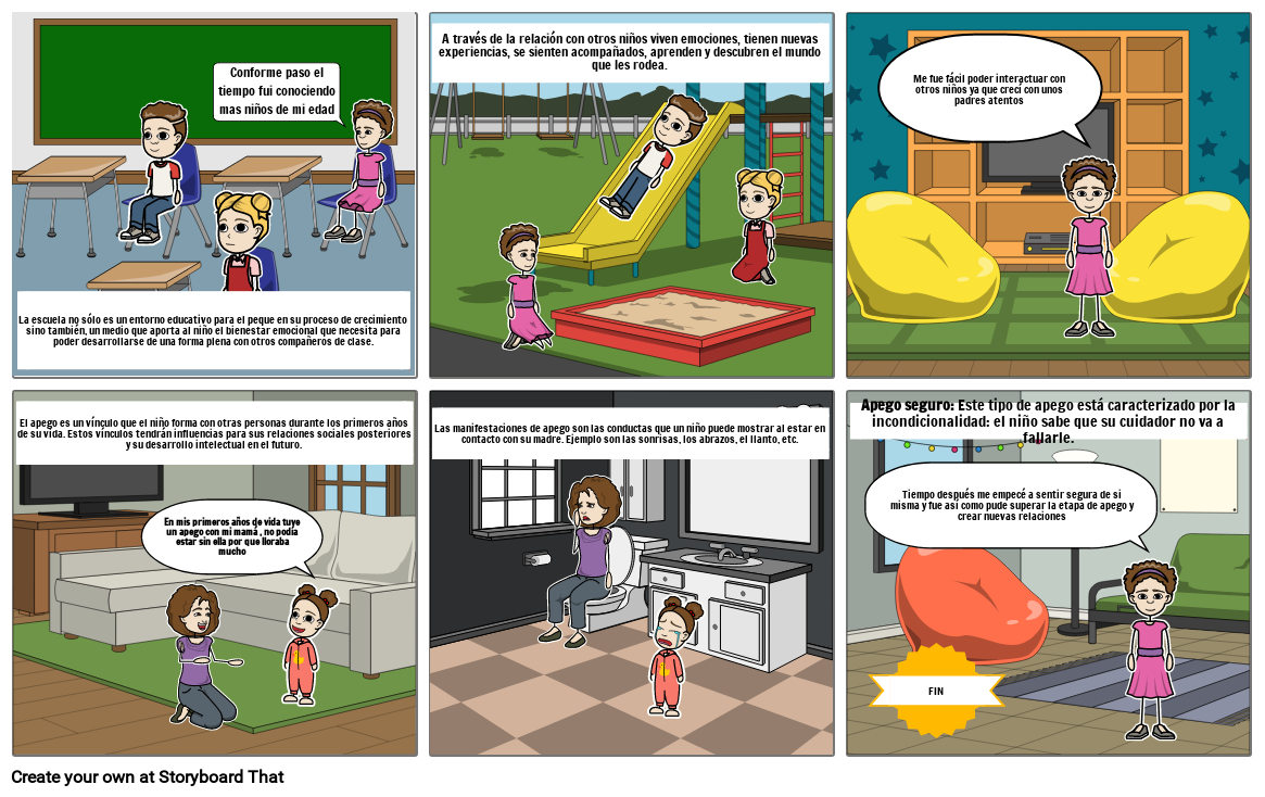 Historieta Emocional De Apego Storyboard By C2e886ea