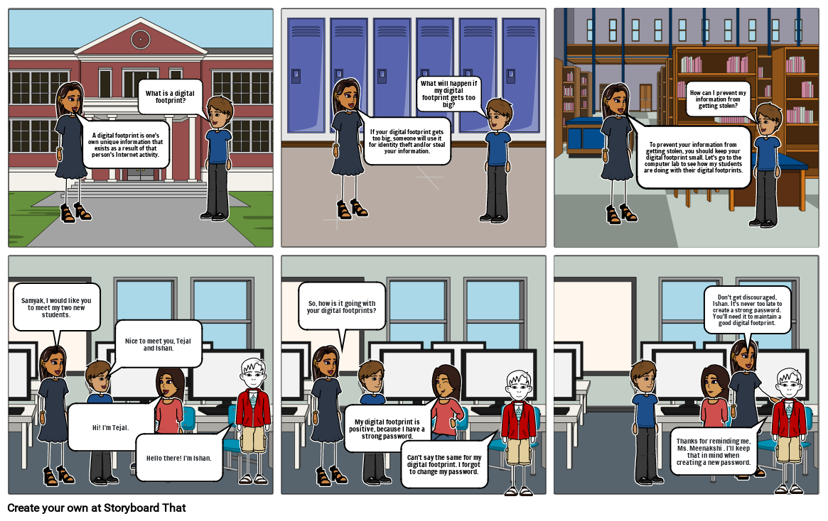 Tejal Digital FootPrint Storyboard by c310a17c