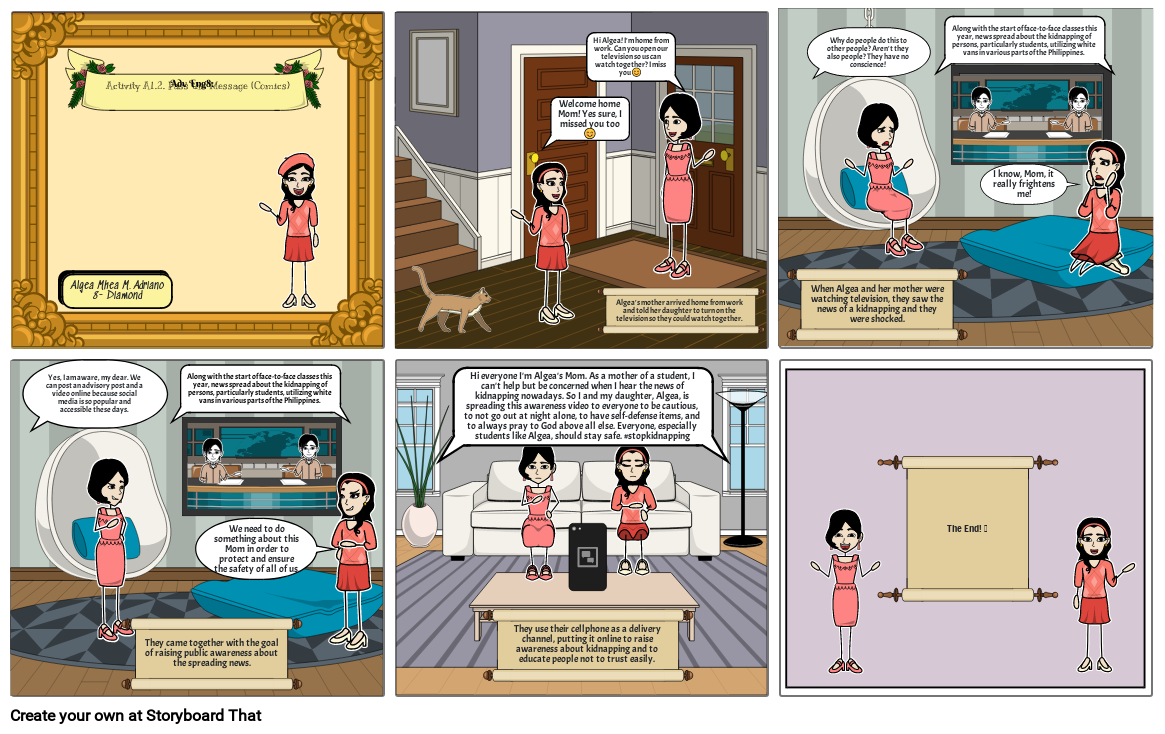 Mutual Help Made Billingual Comic Storyboard par 1c0f5200