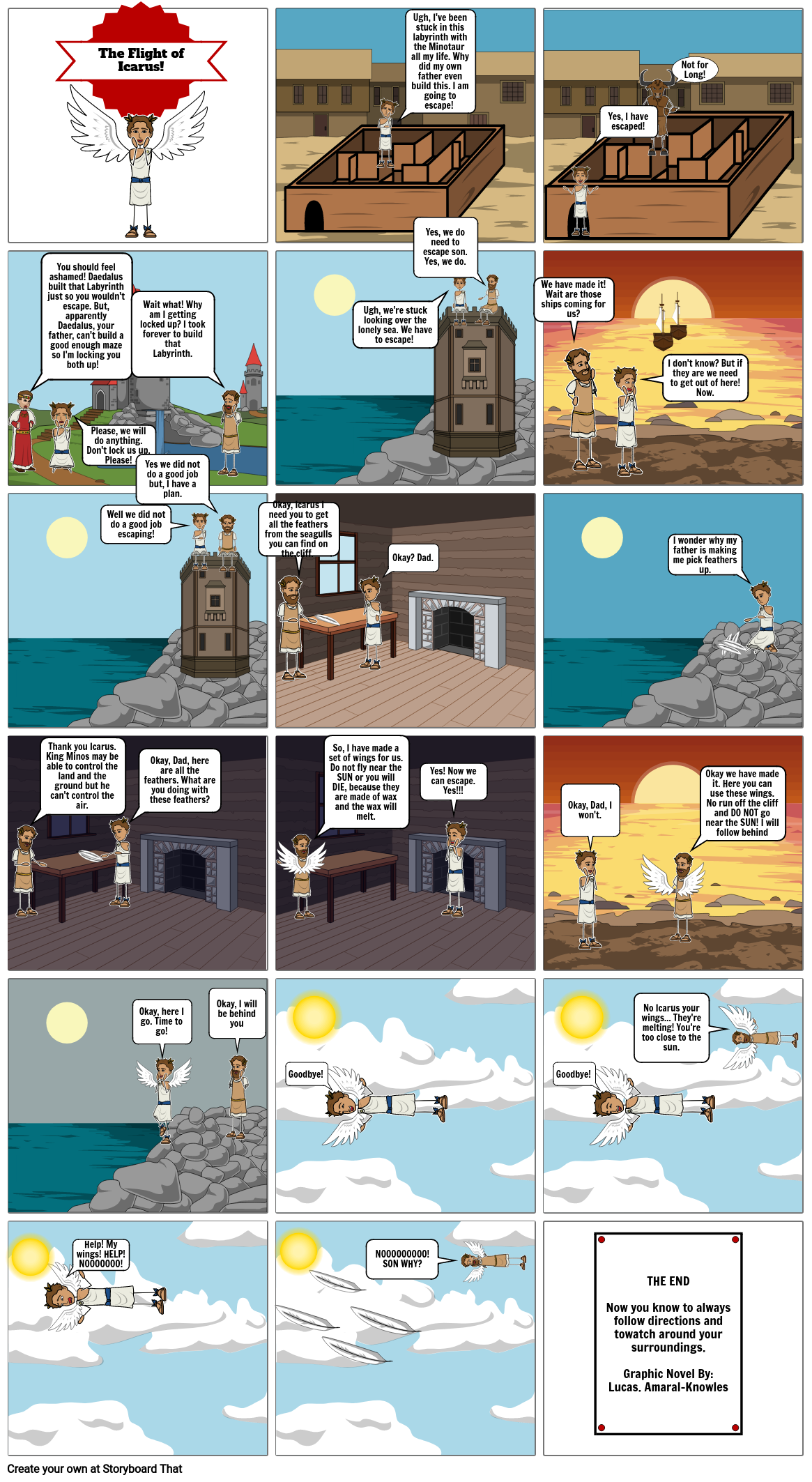 The Flight Of Icarues Storyboard Par C39df425