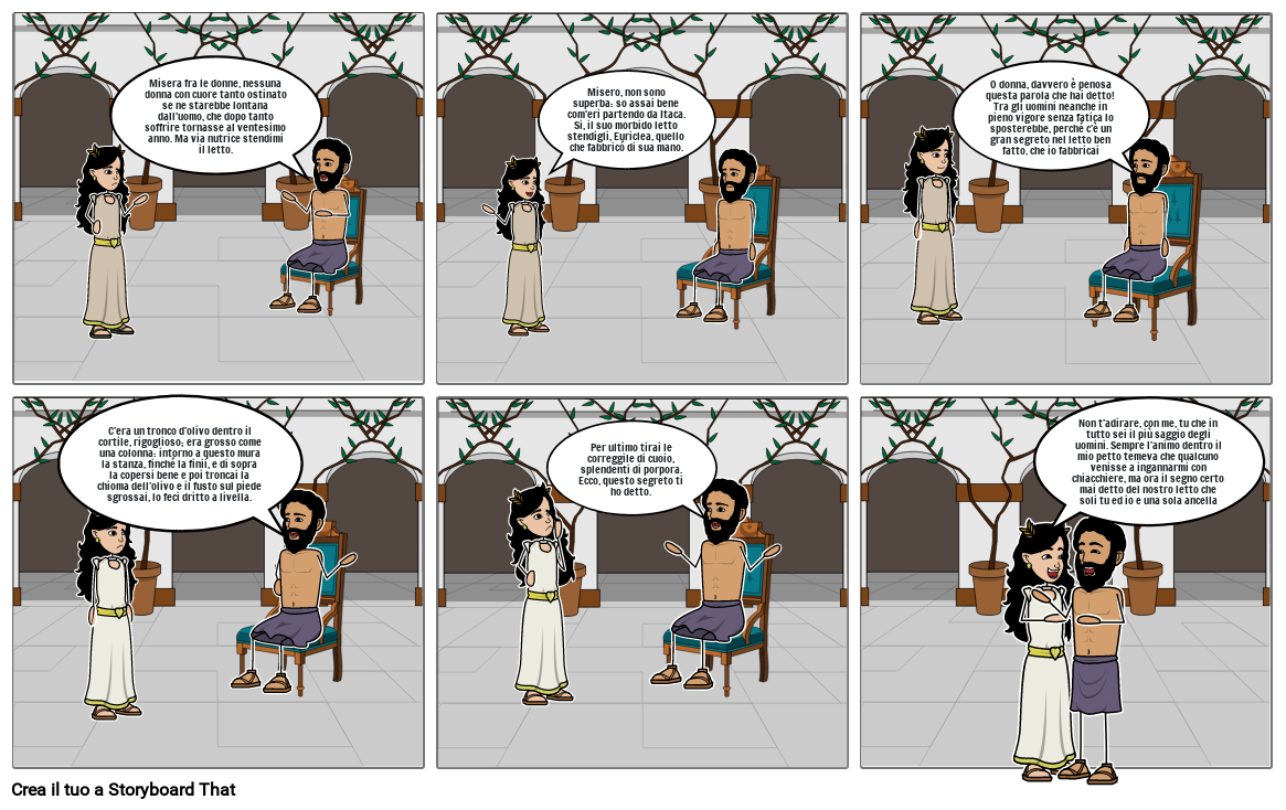 Penelope mette alla prova Odisseo Storyboard by c3a60c32