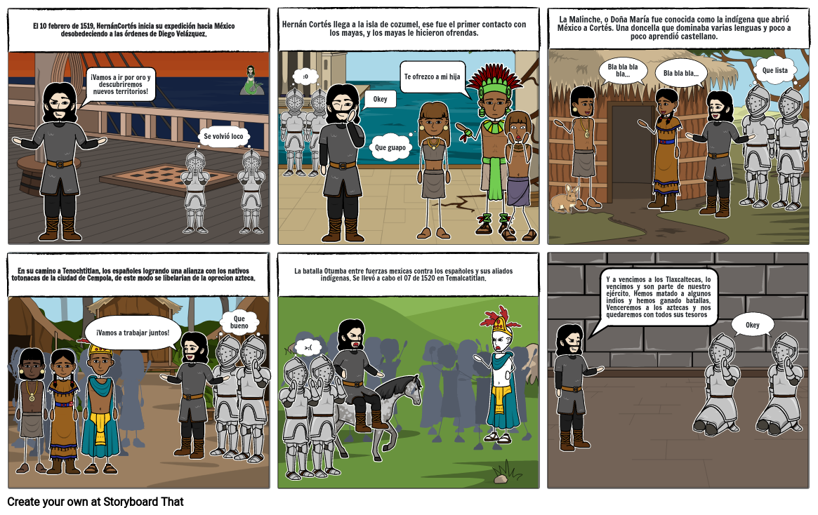 Historieta de la conquista y caída de Tenochtitlán