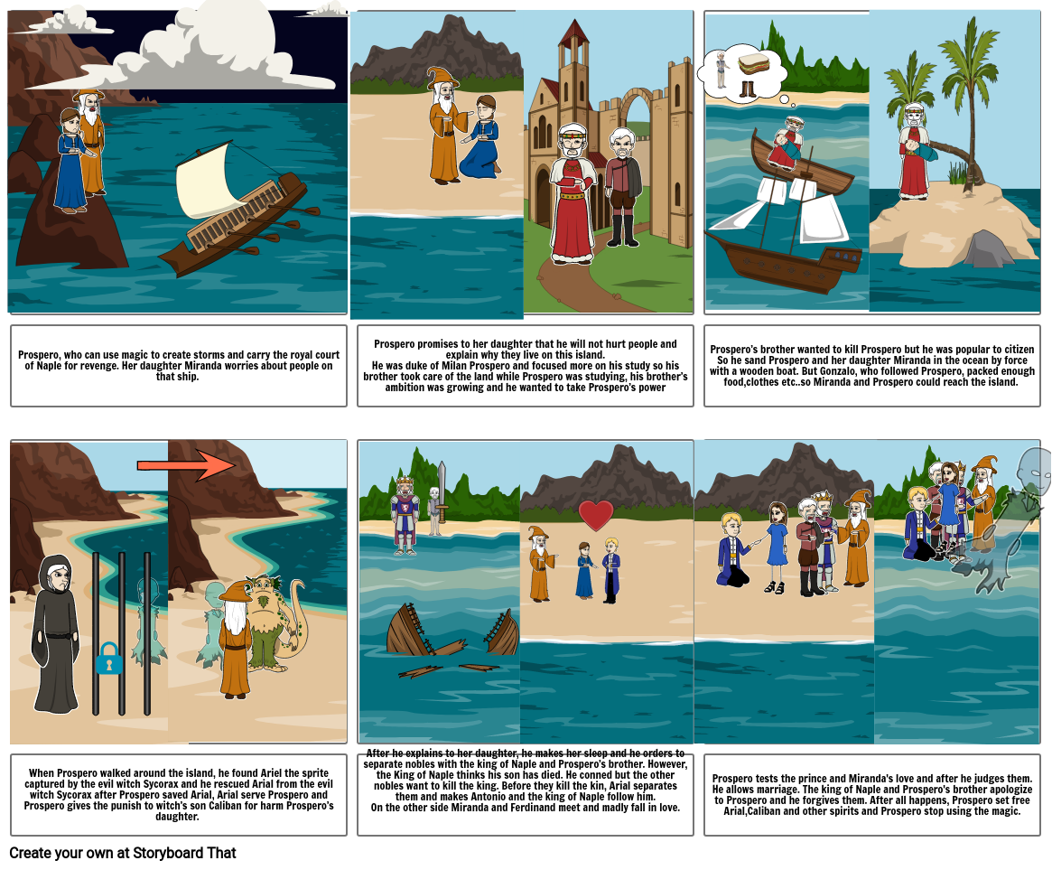 The Tempest Storyboard 1 6 Storyboard By Marthafitzge 