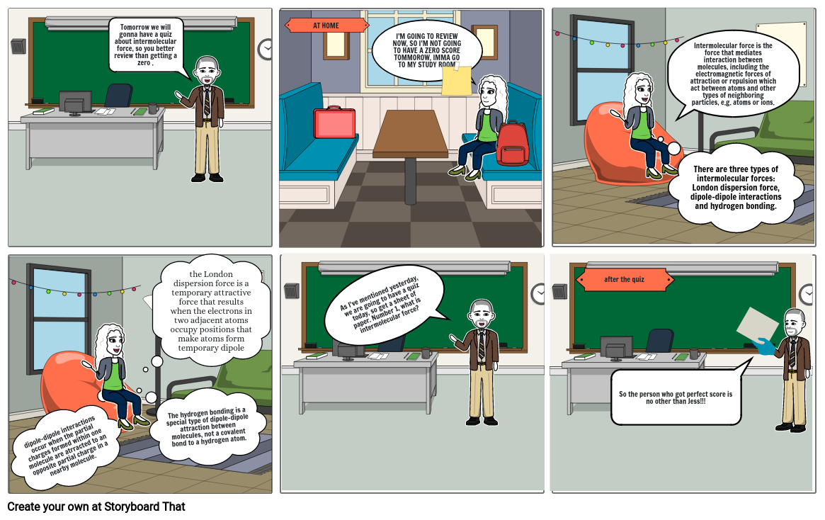 intermolecular force Storyboard by c4ea0d74