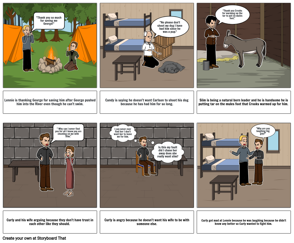 Of Mice And Men Storyboard By C4f5cf70