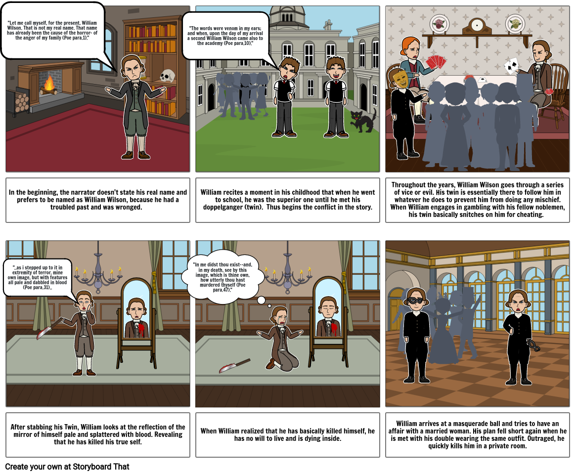 William Wilson Storyboard Storyboard by c4fbe39b