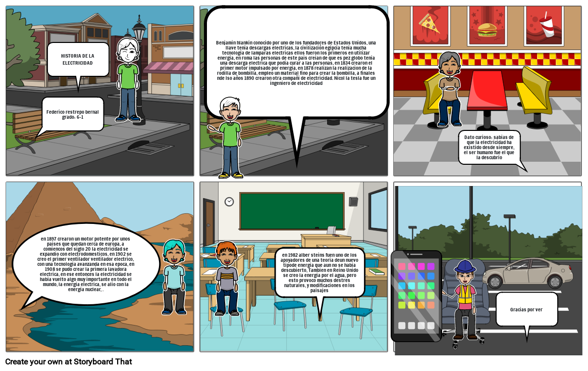 Historia Electricidad Storyboard Par C B Acc