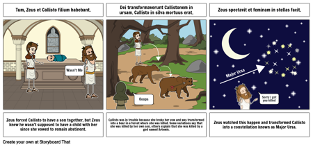 Zeus and Callisto - Latin 1