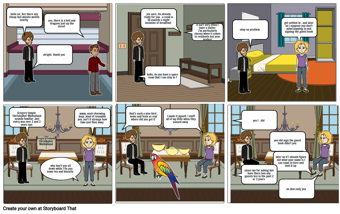 comic strip: the landlady Storyboard by c5be939c