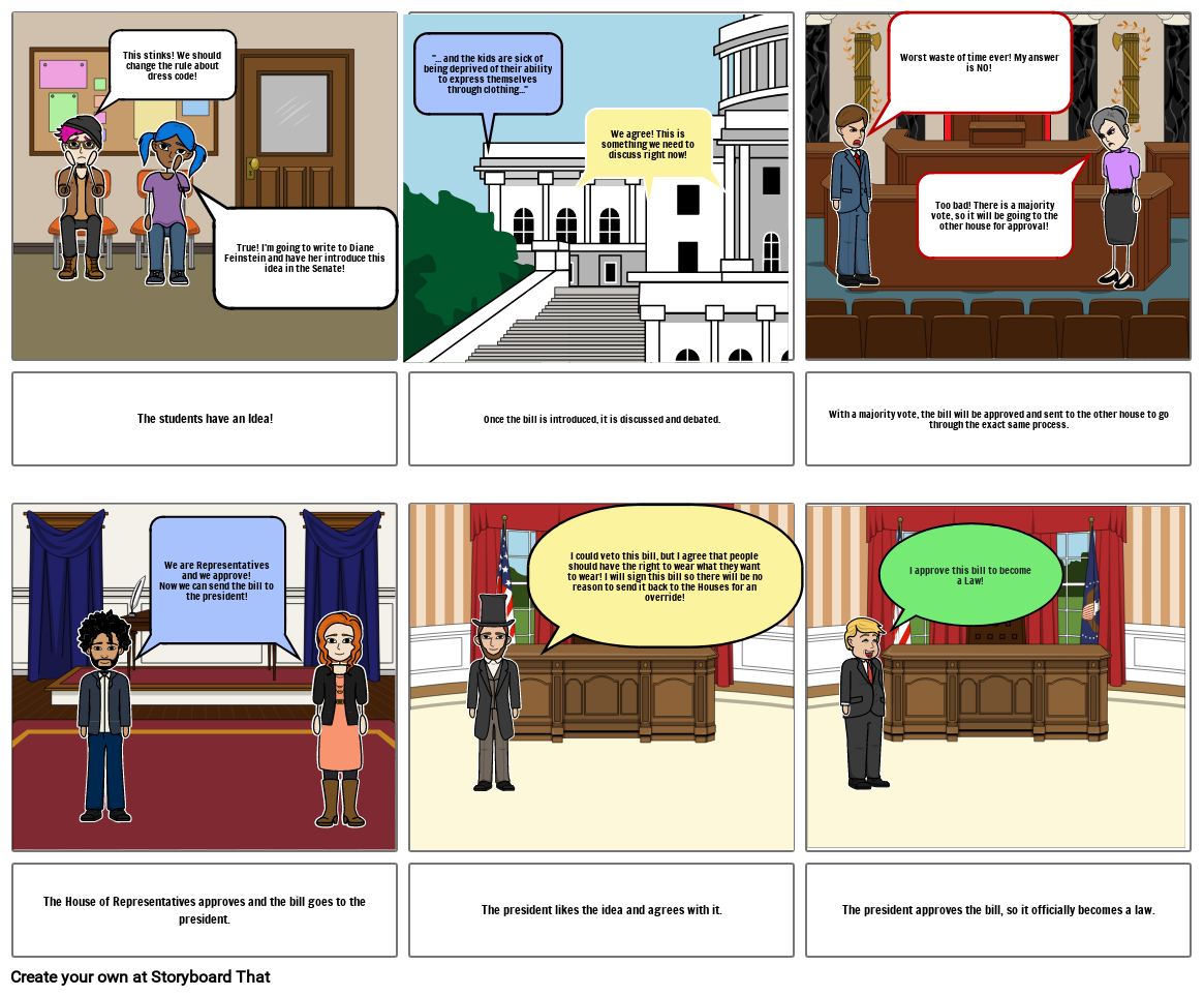 Willis- Bill becomes Law Storyboard by c5d14bb6