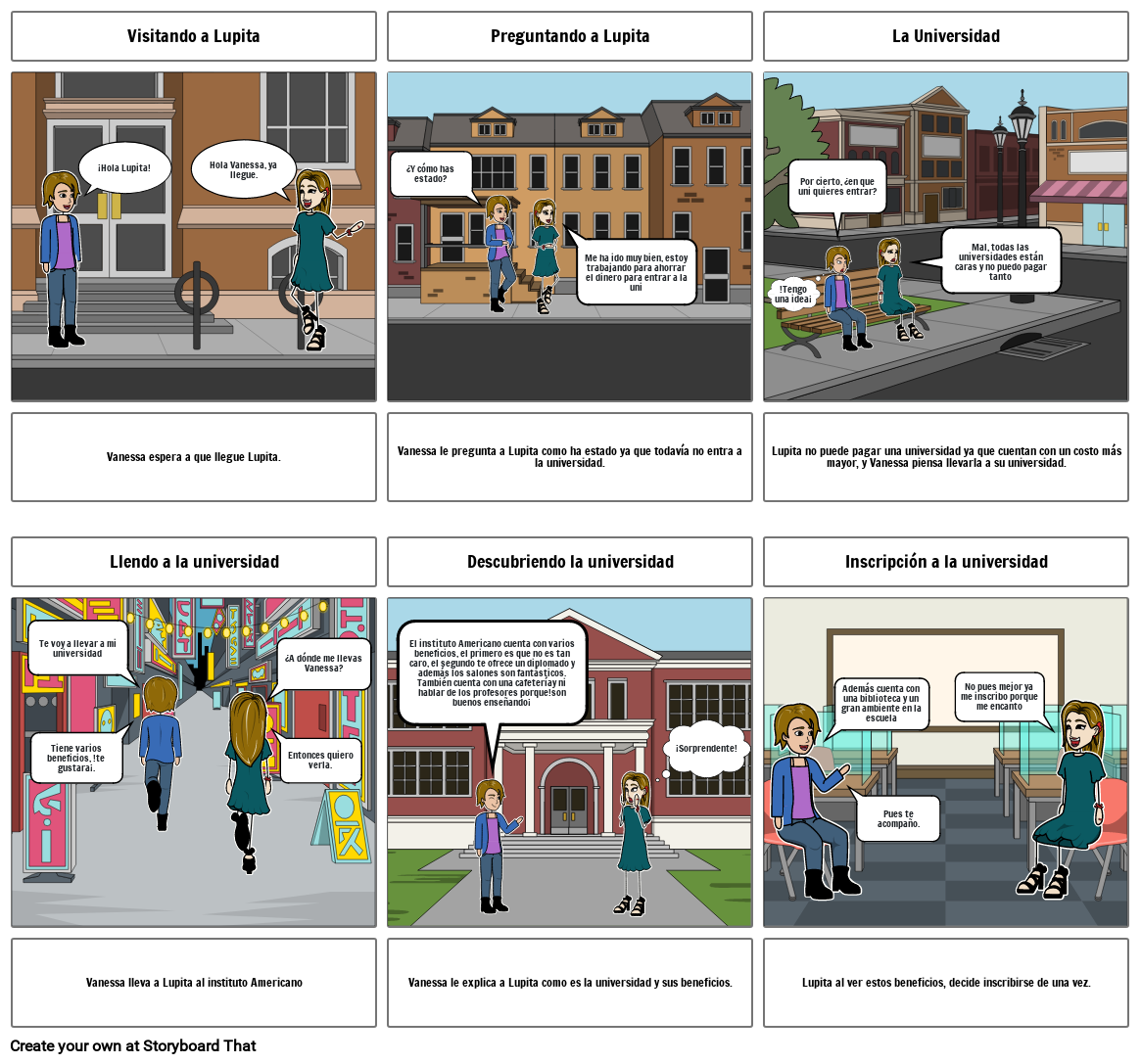 Instituto Americano Storyboard by c60f86c6